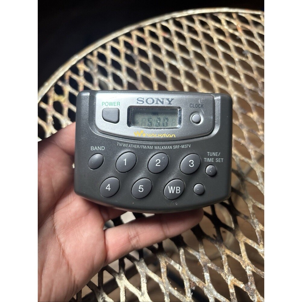 Sony Walkman SRF-M37W Portable AM/FM Weather Radio TESTED WORKING